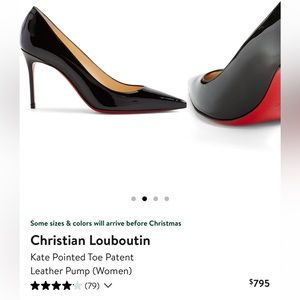 Christian Louboutin Size 39 Kate Pump in black patent